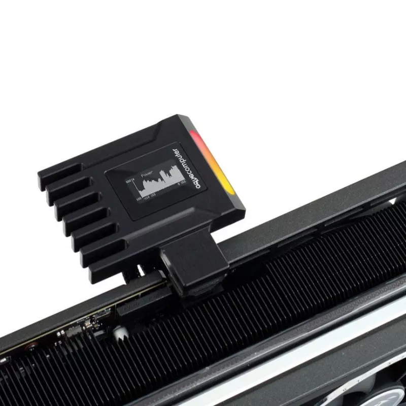Aqua Computer AMPINEL 12V-2x6 správa napájania grafickej karty, 650 W, OLED, RGBpx - typ B