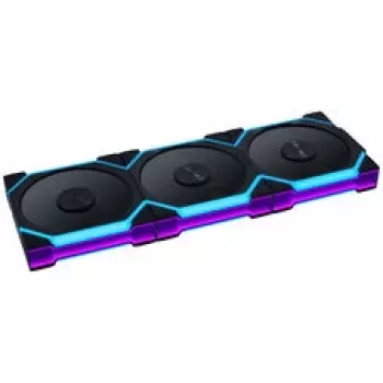 Lian Li UNI FAN SL FLEX Wireless ARGB 120 mm PWM skriňový ventilátor - balenie 3 ks, čierny, Reverse Blade