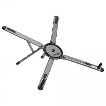 UNITEK Mag-Fold skladací magnetický stojan na telefón, tablet a notebook s funkciou statívu, Space Grey