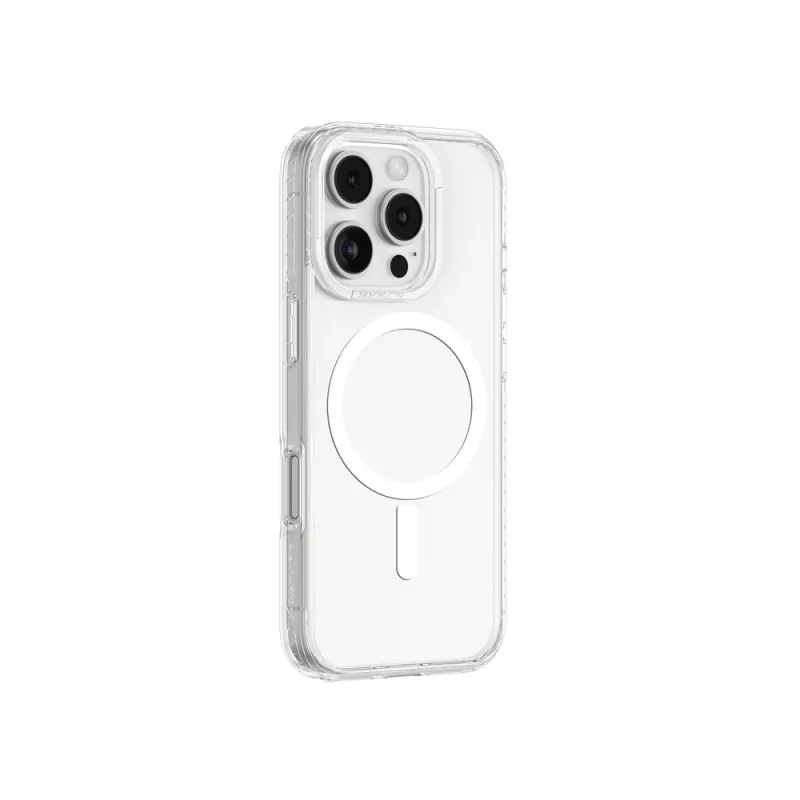 AMAZINGTHING Titan Pro Mag puzdro s magnetickým krúžkom pre iPhone 16 Pro - transparentné