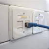 IT-BUDGET Full Copper Premium patch kábel Cat.6A s Cat.7 káblom 600 MHz bezhalogénový PoE+ 10Gbps modrý 3m