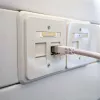 IT-BUDGET Cat.6A S/FTP LSZH patch kábel, 0,5 m, biely, 10Gbps, PoE+, 600MHz, meď