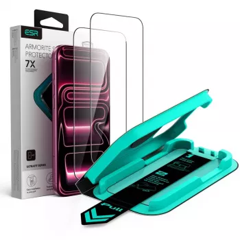 ESR UltraFit Armorite tvrdené sklo ochranná fólia na displej balenie 2 ks pre iPhone 17 Pro Max / 18 Pro Max - čierna