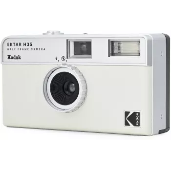 Kodak Ektar H35 Half-Frame 35mm filmový fotoaparát - biela/sivá