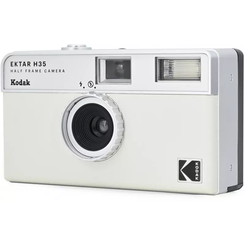 Kodak Ektar H35 Half-Frame 35mm filmový fotoaparát - biela/sivá