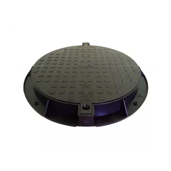 Záhradný kryt na odpadovú vodu 780PE-B A15 čierny HDPE poklop šachty