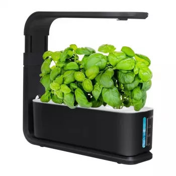 Smart hydroponický kvetináč ZG1001 čierny – 6-Pod indoor záhrada s full-spectrum LED, Wi-Fi ovládanie aplikáciou, 2,5L nádrž