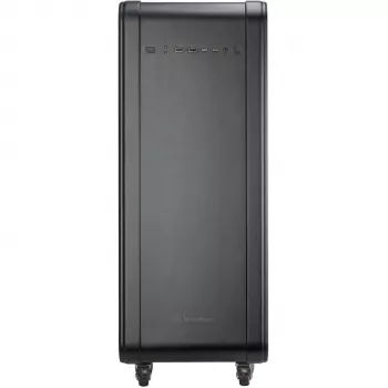 SilverStone Technology ALTA G1M Micro-ATX skriňa - čierna, tvrdené sklo, 90° rotácia základnej dosky, 180mm Air Penetrator ventilátor