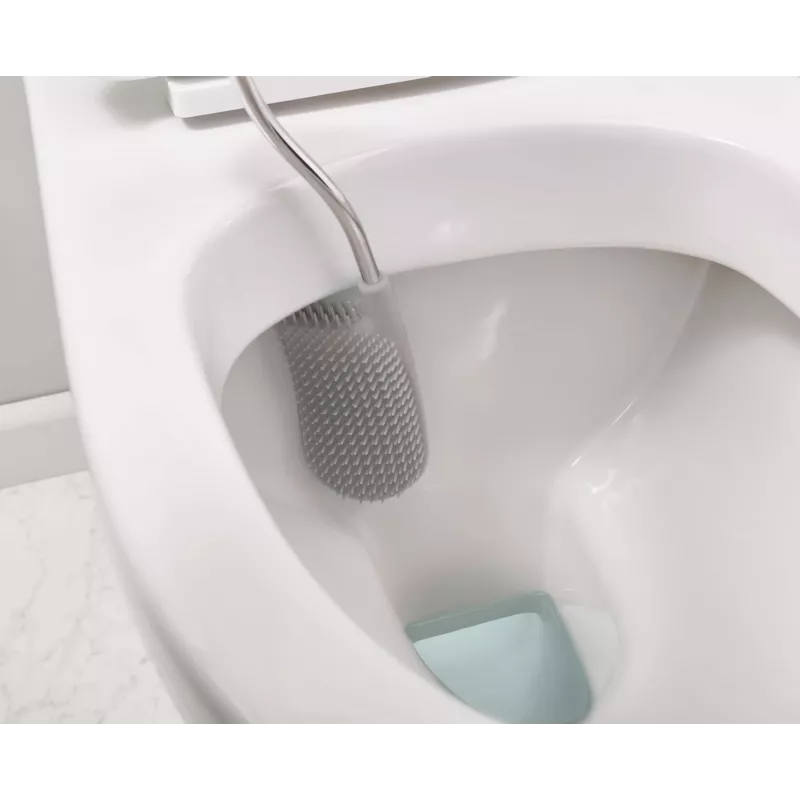 Joseph Joseph Flex súprava WC kefy s držiakom, svetlosivá