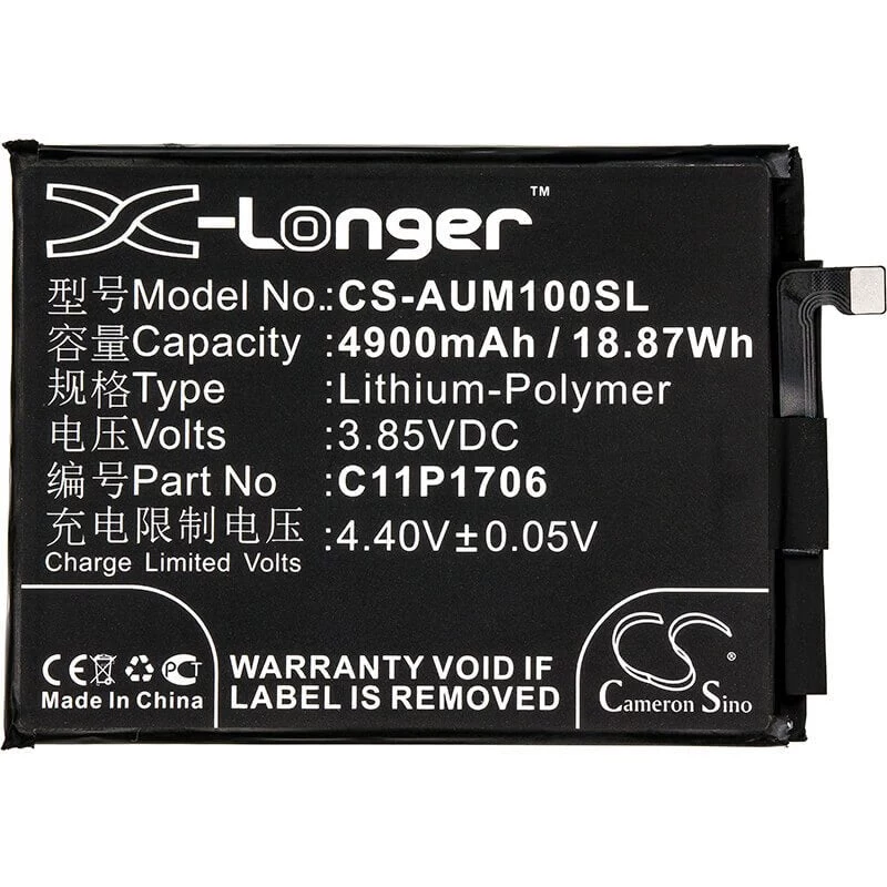 Cameron Sino 5000 mAh Li-Polymer batéria pre ASUS Zenfone Max Pro M1/M2 (C11P1706, 0B200-02870200, CS-AUM100SL)