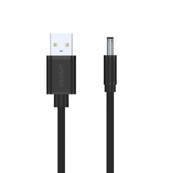 UNITEK USB na DC 3,5x1,35mm napájací kábel 5V 2A 1,5m čierny