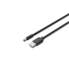 UNITEK USB na DC 3,5x1,35mm napájací kábel 5V 2A 1,5m čierny