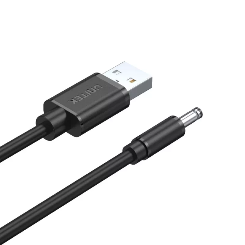 UNITEK USB na DC 3,5x1,35mm napájací kábel 5V 2A 1,5m čierny