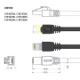 UNITEK Cat.7 S/FTP 2,0 m Ethernet patch kábel, 10 Gbit/s, 600 MHz, pozlátené RJ45 konektory, čierna