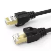 UNITEK Cat.7 S/FTP 2,0 m Ethernet patch kábel, 10 Gbit/s, 600 MHz, pozlátené RJ45 konektory, čierna