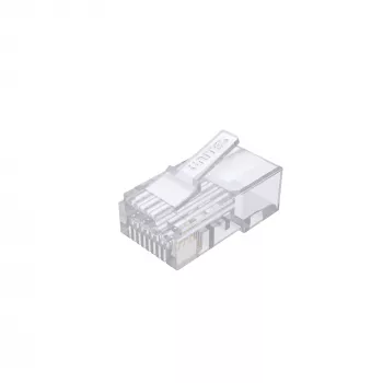 UNITEK 100 ks balenie Cat.6 Pass-Through RJ45 modulárnych konektorov (UTP, 23-26AWG, pozlátené kontakty)
