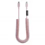 Native Union Pop Cable USB-C na USB-C 2,4m 60W pletený kábel (Candy)