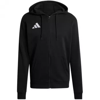 adidas Entrada 26 pánska mikina s kapucňou na zips čierna S