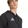 adidas Entrada 26 pánska mikina s kapucňou na zips čierna S