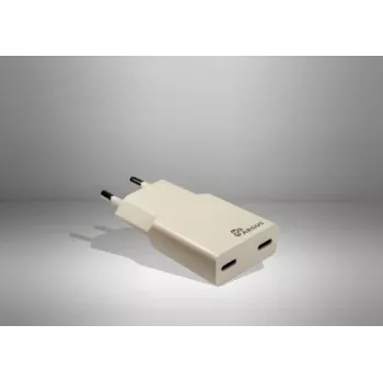 Inter-Tech Argus PD-2136 2x USB-C tenká nástenná nabíjačka, 36W