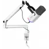 FIFINE TAM8W dynamický XLR/USB podcastový mikrofón s ramenom, biely