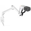 FIFINE TAM8W dynamický XLR/USB podcastový mikrofón s ramenom, biely