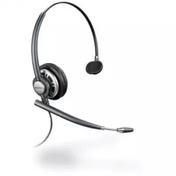 Poly EncorePro HW710 káblový monaurálny headset s mikrofónom s potlačením hluku, Quick Disconnect, čierny