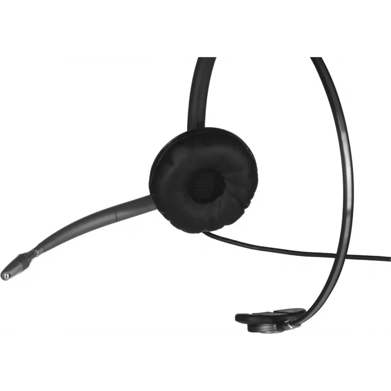 Poly EncorePro HW710 káblový monaurálny headset s mikrofónom s potlačením hluku, Quick Disconnect, čierny