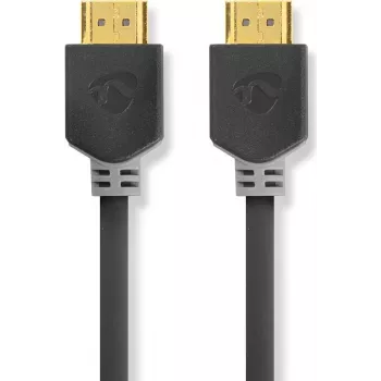 Nedis High Speed HDMI kábel s Ethernetom 5,00 m antracit 4K@60Hz ARC 18 Gbps