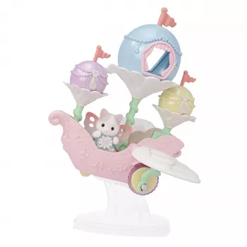 EPOCH Sylvanian Families magická vzducholoď s figúrkou - Adventure Series hracia sada