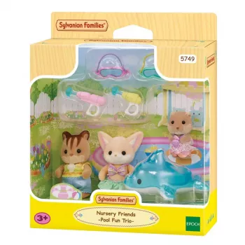 EPOCH Sylvanian Families Adventure Kindergarten priatelia hracia sada Pool Fun