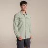Craghoppers NosiLife Adventure LS Shirt III - pánska cestovná košeľa, Bay Leaf, Medium