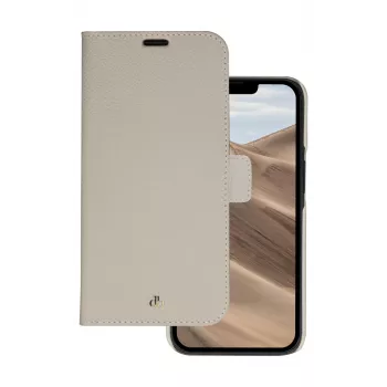 dbramante1928 New York 2-in-1 puzdro s peňaženkou pre iPhone 14 Pro, plná hovädzina, Sand Dune