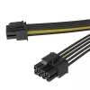 Akasa 6 sád PCIe na dual 6+2-pin rozbočovací kábel - 24 cm