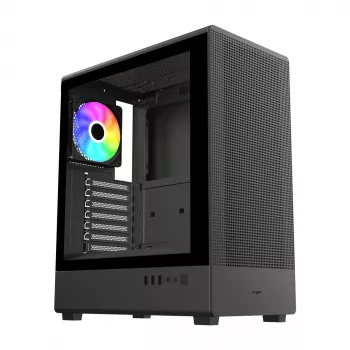 FSP/Fortron M221-BA Mid-Tower skriňa, tvrdené sklo, čierna