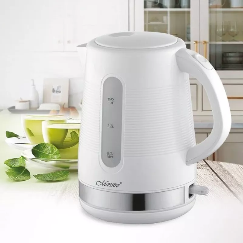 Maestro MR-035-WHITE rýchlovarná kanvica 1,7L 2200W biela plast