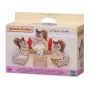 EPOCH Sylvanian Families sedacia súprava z troch častí - obývacia súprava nábytku s pohovkou, kreslami, stolom & vankúšmi