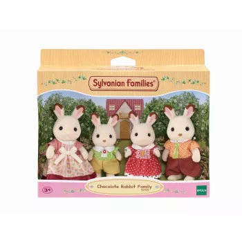 Sylvanian Families rodina čokoládových zajacov - 4 zberateľské figúrky