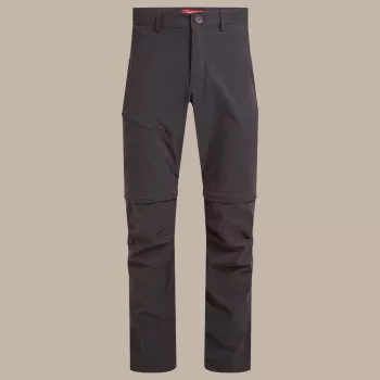 Craghoppers NosiLife Pro Convertible nohavice III – Black Pepper, veľkosť L