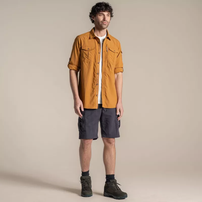 Craghoppers NosiLife Adventure LS Shirt III - Deep Henna, veľkosť L