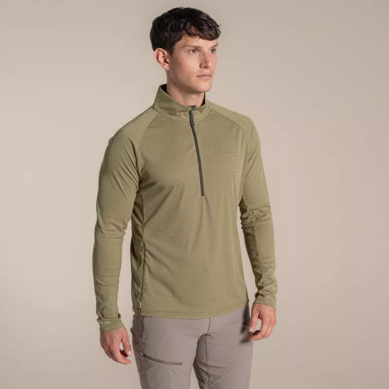 Craghoppers NosiLife SolarShield+ top s polovičným zipsom - Cardamon, L