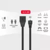 UNITEK Cat6 UTP RJ45 predlžovací kábel M-F 5m čierny