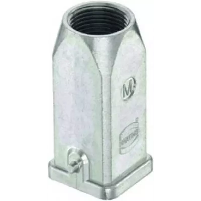 HARTING Han 3EMC puzdro s priechodkou, vstup kábla zhora, 2 výstupky, M20 (19620031440)