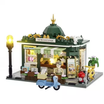 LUMIBRICKS F9023 voľne stojaci stojan na časopisy z ocele, čierny práškovo lakovaný, jedna priehradka