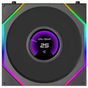 Lian Li UNI FAN TL120 LCD FLEX Wireless ARGB 120mm ventilátor - čierny