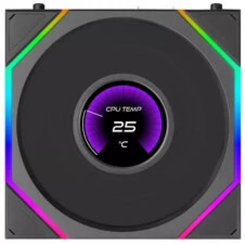 Lian Li UNI FAN TL120 LCD FLEX Wireless ARGB 120mm ventilátor - čierny