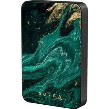 Burga magnetická 5000 mAh powerbanka Emerald Pool Gunmetal