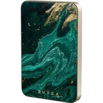 Burga magnetická 5000 mAh powerbanka Emerald Pool Gold