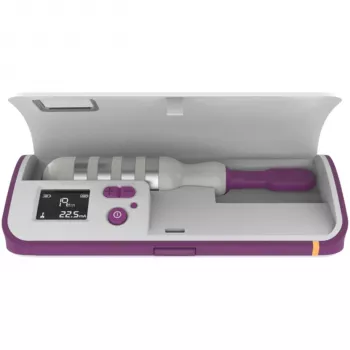 Tenscare iTouch Go bezdrôtový tréner panvového dna s Bluetooth ovládaním cez aplikáciu, nabíjateľný EMS stimulátor, vaginálna sonda, USB kábel, taška na uloženie, manuál