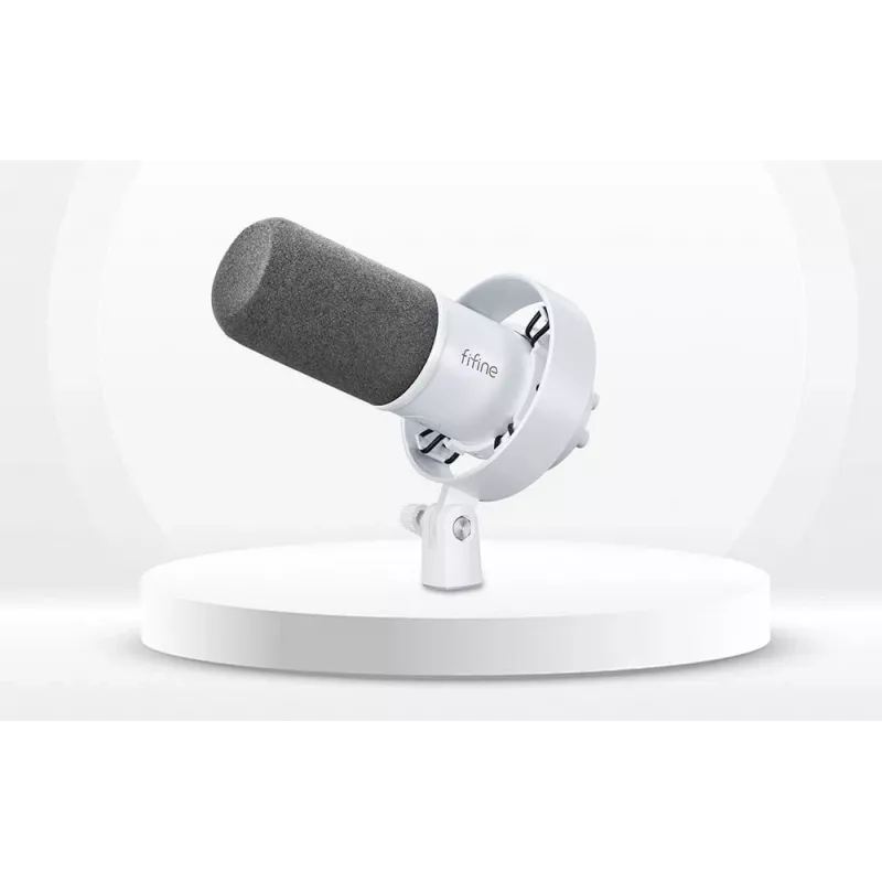 FIFINE T688W dynamický mikrofón s ramenom, USB/XLR, biely